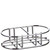Double 8 oz Apothecary Bottle Chrome Metal Stand