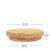 T-Cork Agglomerated 4.33" Top Diam, 3.54" Bottom Diam, 0.79" H Dimensions