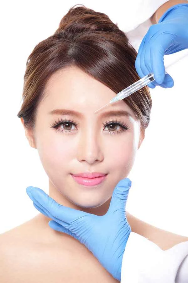 I rubbed my forehead after the Botox injection.